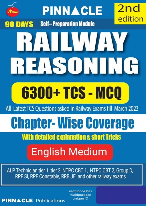 Railway Reasoning 6300 + TCS - MCQ Chapter-wise Coverage | All Latest Question asked in Railway Exams with detailed explanation & short tricks